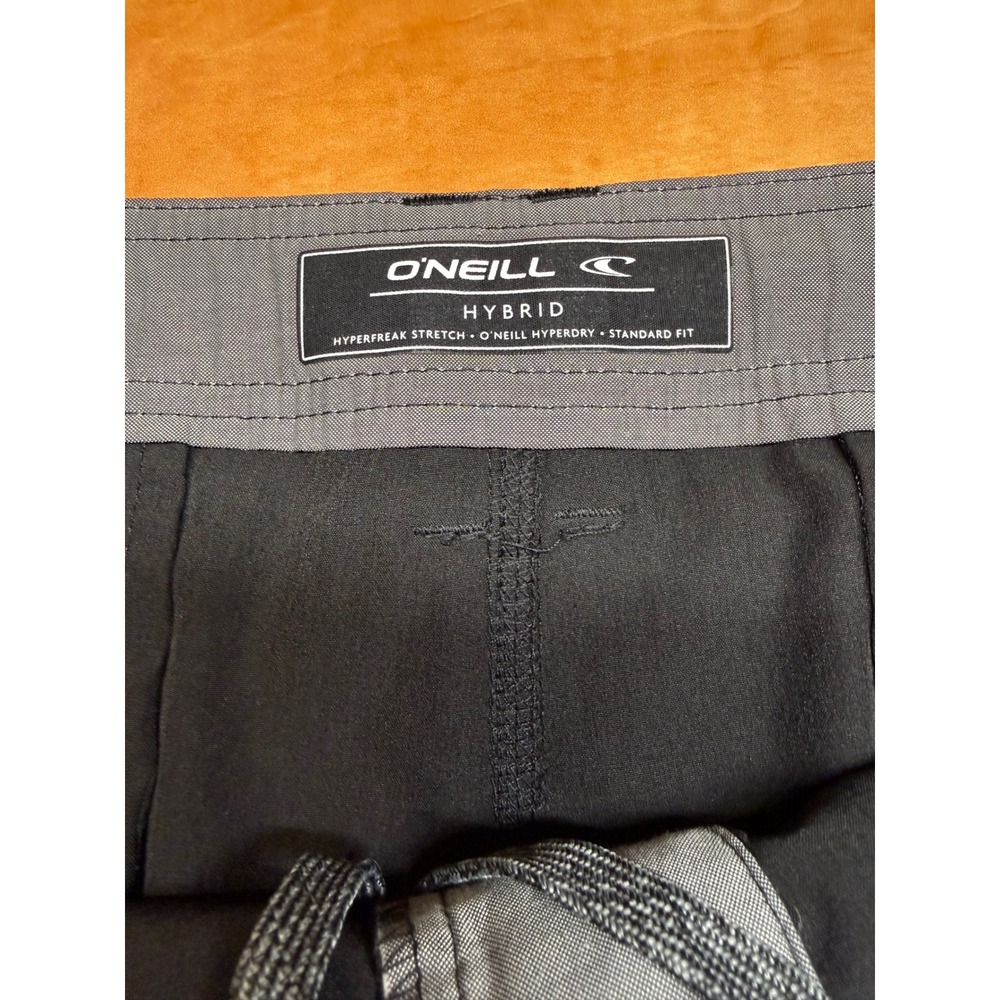 ONeill Hybrid Shorts Mens 36 Black Hyperfreak Stretch Hyperdry Boardshorts - Picture 3 of 7